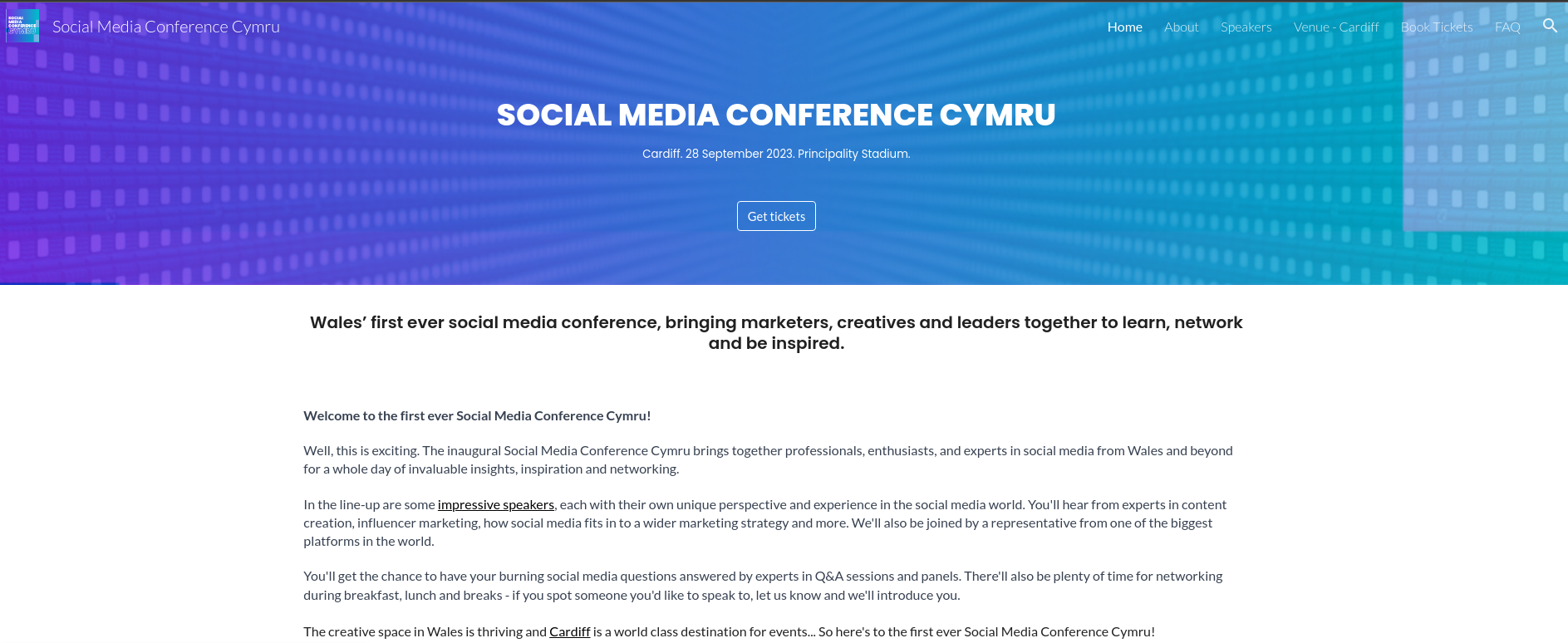 At last – a social media conference for Wales 🥳🙄